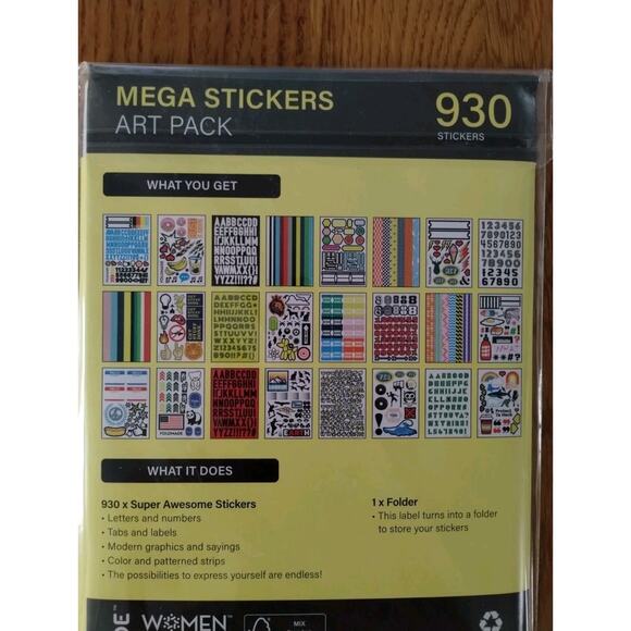 Foldmate Super Mega Stickers - 4 New Packs 3600+ Stickers! - Picture 3 of 4